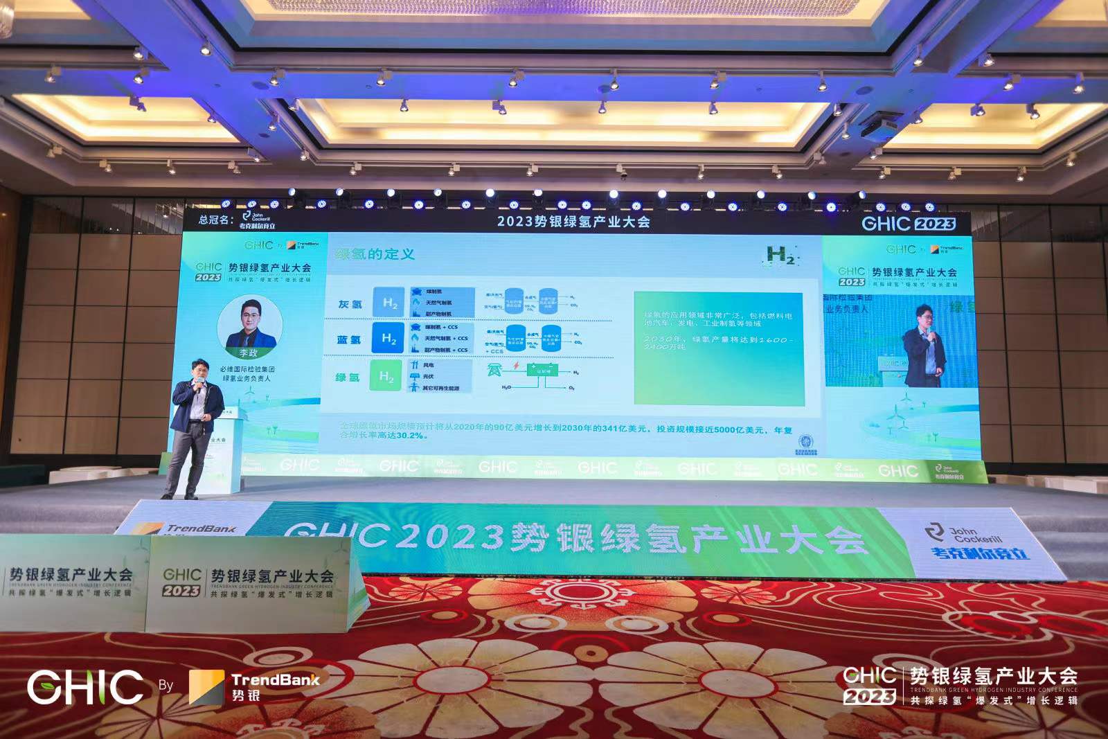 必维氢能技术专家李政发表讲演《绿氢绿氨如何获得市场认可》