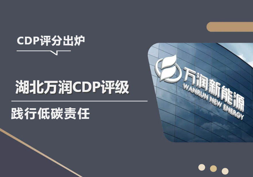 必维客户案例 | CDP评分出炉，万润新能突破性获评B-评级